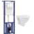 Cersanit TS502-010 LINK Set duofix+WC závesné MITO GREY+sedátko duropl+Tlačidlo ChrLesk