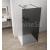 Polysan ESCA BLACK MATT sprchová zástena do priestoru,100x210cm Dymové sklo/Čierna,2x vzp
