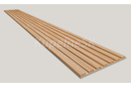 Dekoračný 3D lamelový Akustic panel 265x30x2,4cm Filc MDF Betón Sv lamela fólia Dub Európs