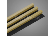 Stegu Linea Slim 3 Drevený lamelový panel 265x14,4x3 cm podklad Čierny lamela Zlatá