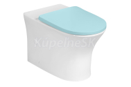 Bruckner LEON RIMLESS misa pre kombi WC, spodný/zadný odpad, biela