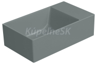 GSI KUBE X keramické umývadlo 40x23cm, bez otvoru agave mat