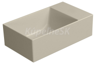 GSI KUBE X keramické umývadlo 40x23cm, bez otvoru creta mat