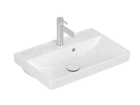 Villeroy & Boch Avento Compact nábytkové umývadlo 55x37cm,prepad,otv.pre bat,Alps.Biela C+