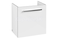 Villeroy&Boch Avento umývadlová skrinka 53x51,4x35,2cm,1 dvierka,panty vľavo,Crystal White