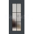 ERKADO SET Rámové dvere Miskant 2 presklené,čierna línia CPL Laminát Antracit St+zárubeň