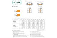 PORTA Doors Zárubňa VERTE PREMIUM  3Dfólia Dub Šarlátový zárubeň 80 Pravá 240-260mm II.tr.
