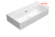 GSI KUBE X keramické umývadlo 70x37cm, bez otvoru, biela ExtraGlaze