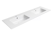 GSI PURA keramické dvojumývadlo Slim 142x46cm, biela ExtraGlaze 8889111