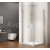 Gelco LORO štvorcová sprchová zástena 90x90 cm Číre/Chróm rohový vstup Krídlové dvere GN49