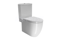GSI PURA WC kombi, spodný/zadný odpad, biela ExtraGlaze