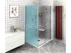 Polysan FORTIS LINE sprchové dvere do rohového kútu 90x200cm Číre/Chróm Krídlové dv Pravé