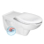 Sapho ETIUDA WC závesné predĺžené, Rimless, biela+Handicap WC sedátko Biela