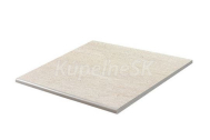 Rako QUARZIT Outdoor schodovka rektif. béžová matná reliéf, mrazuv. 60x60x2 cm R11B DCH667