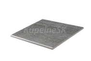 Rako QUARZIT Outdoor schodovka rektif. tmavošedá matná reliéf, mrazuv. 60x60x2 cm R11B DCH