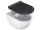 Ravak Vita Slim WC sedátko 36,4x45x5,1 cm SoftClose Easy-off Čierne