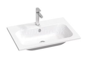 Ravak Chrome Slim nábytkové kompozitné umývadlo 70x49cm otvor pre bat,prepad,Biele+Cleaner