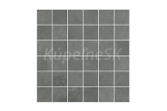 Opozcno Foggy Night mrazuvzdorná rektifikovaná mozaika 30x30x0,9 cm Šedá matná