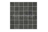 Opozcno Foggy Night mrazuvzdorná rektifikovaná mozaika 30x30x0,9 cm Grafitová matná