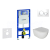 Geberit SET Duofix+závesné WC Oudee so sedátkom Slim SC,tlačítko Sigma 20 Biela/Chróm