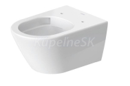 Duravit D-Neo závesné WC 37x54 cm Rimless,hlboké splachovanie,Durafix,Biela 2577090000