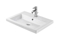Duravit 2nd floor keramické umývadlo 60x43 cm otvor pre batériu,prepad Biela
