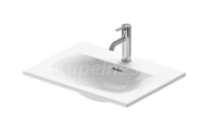 Duravit Viu keramické zápustné umývadlo 60x45 cm,otvor pre bat,prepad,WonderGliss,Biela
