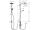 Hansgrohe 27270000 CROMETTA sprchová súprava S240 Showerpipe EcoSmart,chróm