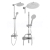 REA ALDI sprchový stĺp s batériou,anti-calc system,Chróm P8801