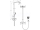 Hansgrohe 27112000 Raindance Select Showerpipe 360, termost. batéria, DN15,chróm