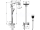 Hansgrohe 27283400 RAINDANCE Select E Showerpipe 300 2jetEcoSmart,term.sprch.bat,biel/chró