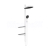 Hansgrohe 26842700 Rainfinity Sprchový set Showerpipe 360, 1 jet, matná biela