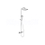 Ravak TERMO Sprchový stĺp s termostat.batériou TE 093.01 sprch.set Chróm+Cleaner