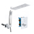Mereo Sprchová sada s termostatickou podomietkovou tlačidlovou batériou - 3-cestná - hrana