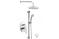 Aqualine LOTTA podomietkový sprchový set s pákovou batériou, 2 výstupy, chróm