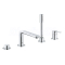 GROHE 19577001 LINEARE Vaňová 4-otvorová batéria, chróm
