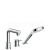 Hansgrohe 72416000 TALIS S trojotvorová vaňová batéria, chróm