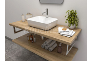Ceramica Latina vodeodolná doska pod umývadlo 140x45x3,8cm Dub Kraft Zlatý