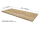 Ceramica Latina vodeodolná doska pod umývadlo 160x55x3,8cm Dub Stone