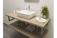 Ceramica Latina vodeodolná doska pod umývadlo 120x45x3,8cm Dub Bardolino Prírodný
