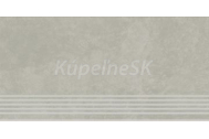 Cersanit ARES LIGHT GREY STEPTREAD 29,7x59,8 glaz.gr-Schodovka matný mraz. OD708-032, R10B