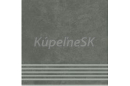 Cersanit ARES GREY STEPTREAD 29,8X29,8 glaz.gr-Schodovka matný mraz. OD708-035, R10B