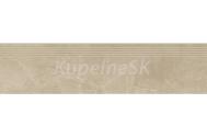 Cersanit Marengo mrazuvzdorná retrifikovaná schodovka 29,8x119,8 cm R10b Béžová matná