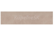 Cersanit Ares mrazuvzdorná rektifikovaná schodovka 30x120x0,8 cm R10B Mocca matná