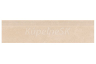 Cersanit Ares mrazuvzdorná rektifikovaná schodovka 30x120x0,8 cm R10B Warm Beige matná