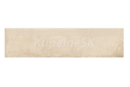Cersanit Diverso mrazuvzdorná rektifikovaná schodovka 30x120x0,93 cm R10B Béžová matná