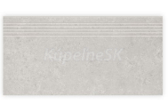 Rako BASE mrazuvzdorná rektifikovaná schodovka 30x60x1 cm, svetlošedá R9/A DCPSE432