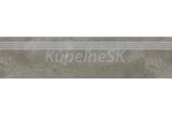 Cersanit QUENOS GREY STEPTREAD 29,8X119,8 schodovka-zdob.gres,hlad.,rektif.,mrazuvz.,R10B
