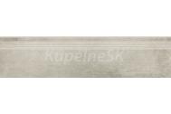 Cersanit OD662-073 GRAVA LIGHT GREY STEPTREAD 29,8X119,8 schodovka-zdob.gres,hlad.,R10B