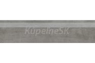 Cersanit OD662-089 GRAVA GREY STEPTREAD 29,8X119,8 schodovka-zdob.gres,hlad.,R10B